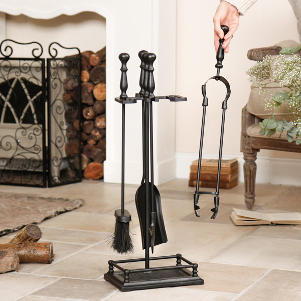 Symple Stuff 5 Piece Cast Iron Fireplace Tool Set & Reviews Wayfair.co.uk